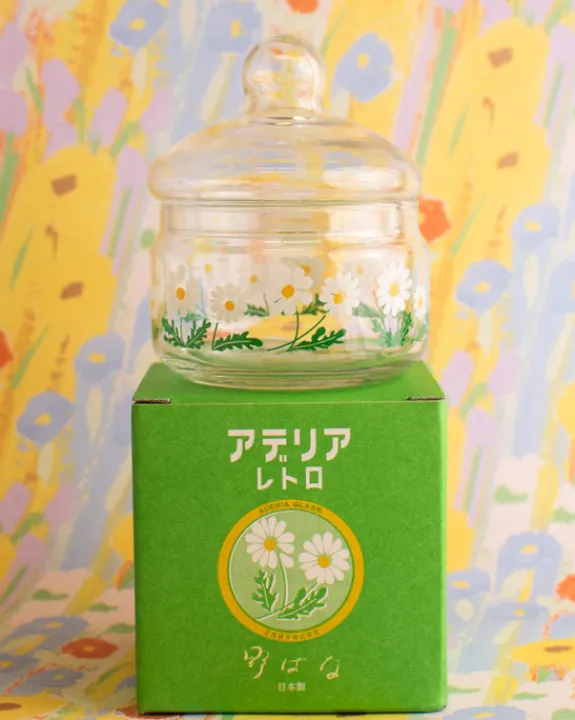 Aderia - Retro Glass Bonbon Jar - Wildflower | Kids Kids & Babies | Fun Things For The Kitchen