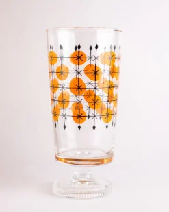 Aderia - Retro Glass Tumbler with Stem - Fence Lattice | Kids Kids & Babies | Mugs & Glasses