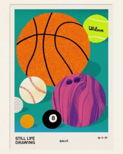 Alice Oehr - Balls Still Life Poster - A2 | Art & Prints