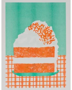 Alice Oehr - Carrot Cake Slice Riso Print - A3 | Art & Prints