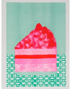 Alice Oehr - Raspberry Royale Slice Riso Print - A3 | Art & Prints