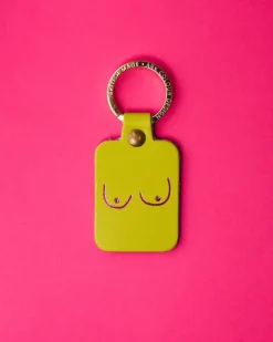 Ark - Boob Key Fob - Acid Green | Keyrings & Bag Charms | Bags