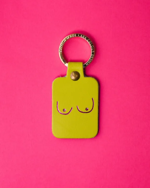 Ark - Boob Key Fob - Acid Green | Keyrings & Bag Charms | Bags