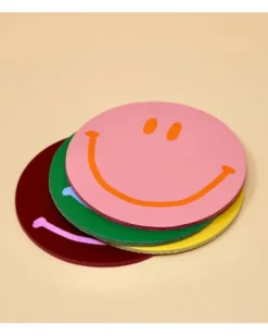 Ark - Happy Face Coasters - Set of 4 | Fun Things For The Kitchen