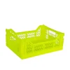 AyKasa - Midi Crate - Neon Yellow | Storage & Organisation