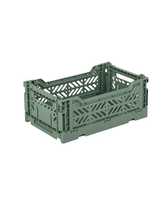 AyKasa - Mini Crate - Almond Green | Storage & Organisation