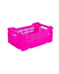 AyKasa - Mini Crate - Neon Pink | Storage & Organisation