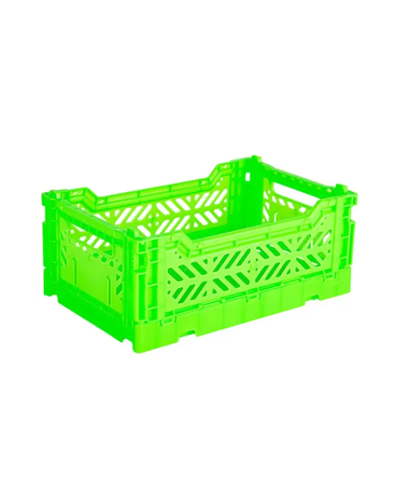 AyKasa - Mini Crate - Neon Green | Storage & Organisation