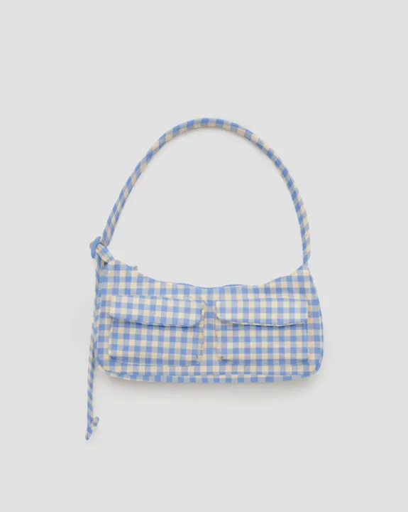 Baggu - Cargo Shoulder Bag - Light Blue Gingham | Bags