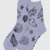 Baggu - Crew Sock - Shells Light Blue | Socks