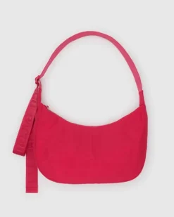 Baggu - Medium Nylon Crescent Bag - Candy Apple 47" strap | Bags