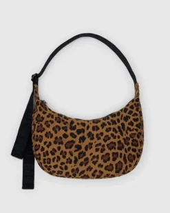 Baggu - Medium Nylon Crescent Bag - Leopard | Bags