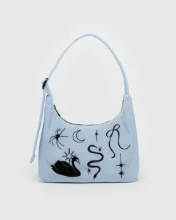 Baggu - Mini Nylon Shoulder Bag - Embroidered Ballet Icons | Bags