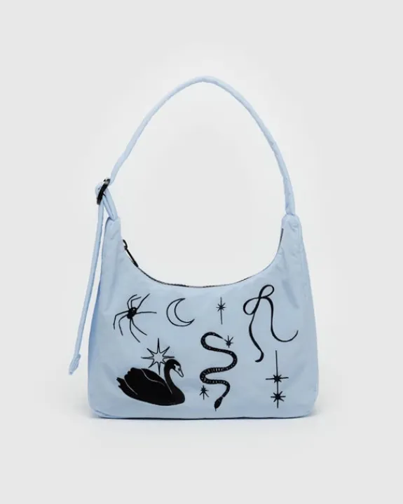 Baggu - Mini Nylon Shoulder Bag - Embroidered Ballet Icons | Bags