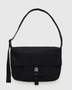 Baggu - Nylon Messenger Bag - Black | Bags