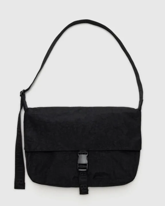 Baggu - Nylon Messenger Bag - Black | Bags