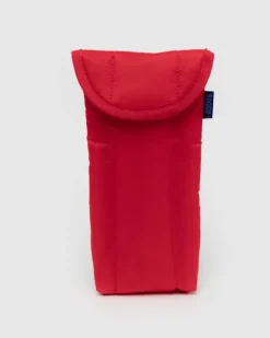 Baggu - Puffy Glasses Sleeve - Candy Apple | Cases & Pouches | Accessories & Clothing
