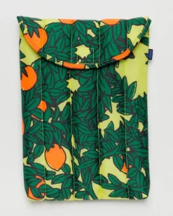 Baggu - Puffy Laptop Sleeve - 13/14 inch - Orange Tree Yellow | Cases & Pouches