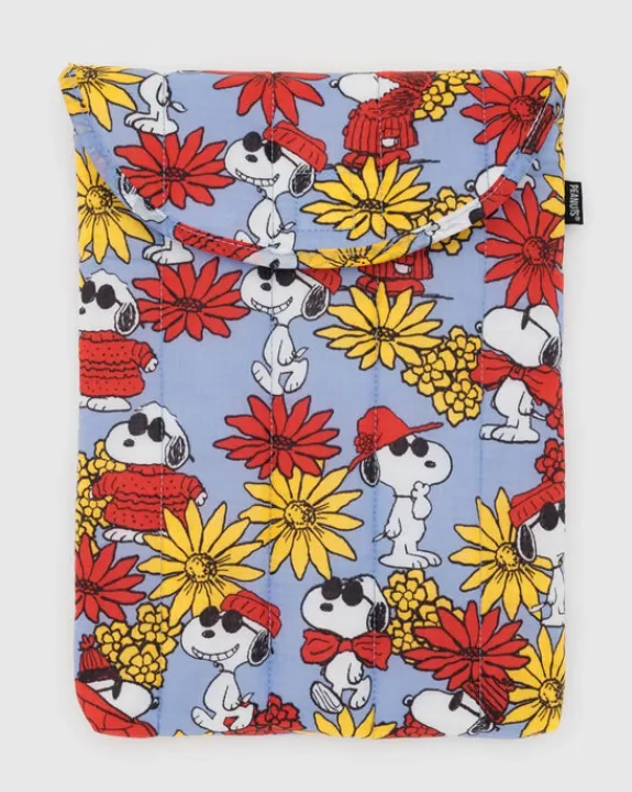 Baggu - Puffy Laptop Sleeve - 13/14 inch - Floral Snoopy | Cases & Pouches