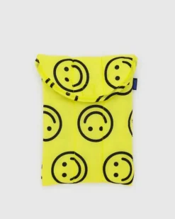 Baggu - Puffy Tablet Sleeve 8" - Yellow Happy | Travel | Cases & Pouches