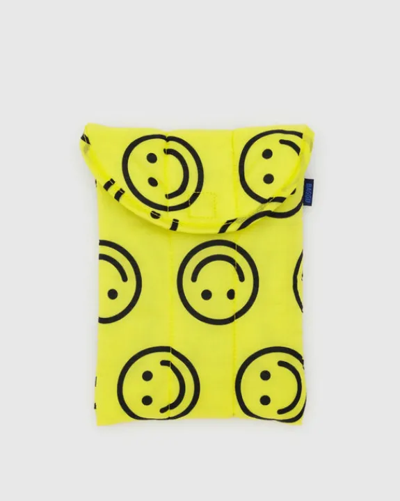 Baggu - Puffy Tablet Sleeve 8" - Yellow Happy | Travel | Cases & Pouches