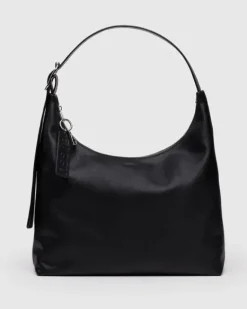Baggu - Recycled Leather Shoulder Bag - Black | Bags