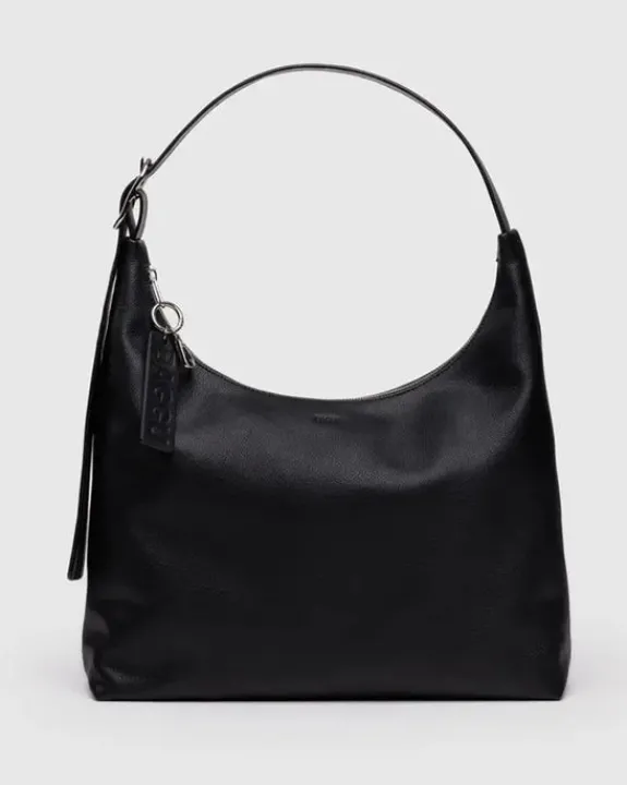 Baggu - Recycled Leather Shoulder Bag - Black | Bags