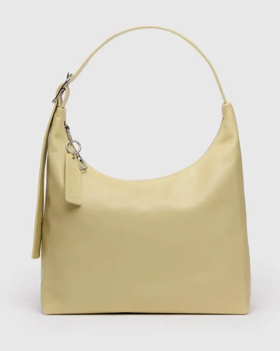 Baggu - Recycled Leather Shoulder Bag - Straw | Bags