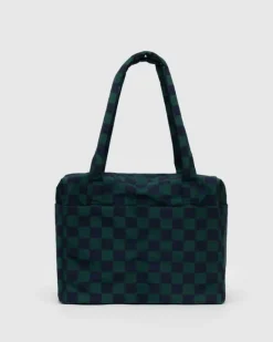 Baggu - Small Cloud Carry On - Navy Green Check | Travel | Bags