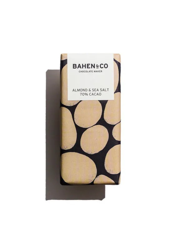 Bahen u0026 Co Bahen & Co - Almond & Sea Salt 70% Cacao - 75g | Food