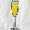 BILLIE JUSTICE THOMSON - Champagne Glass Magnet | Fun Things For The Kitchen | Magnets