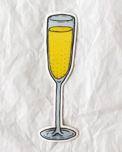 BILLIE JUSTICE THOMSON - Champagne Glass Magnet | Fun Things For The Kitchen | Magnets