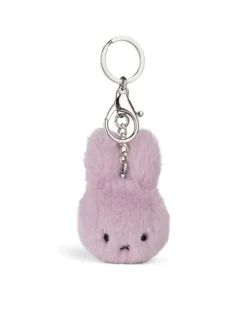 Bon Ton Toys - Miffy ECO Fuzzy Keychain Lilac - 8 cm | Keyrings & Bag Charms
