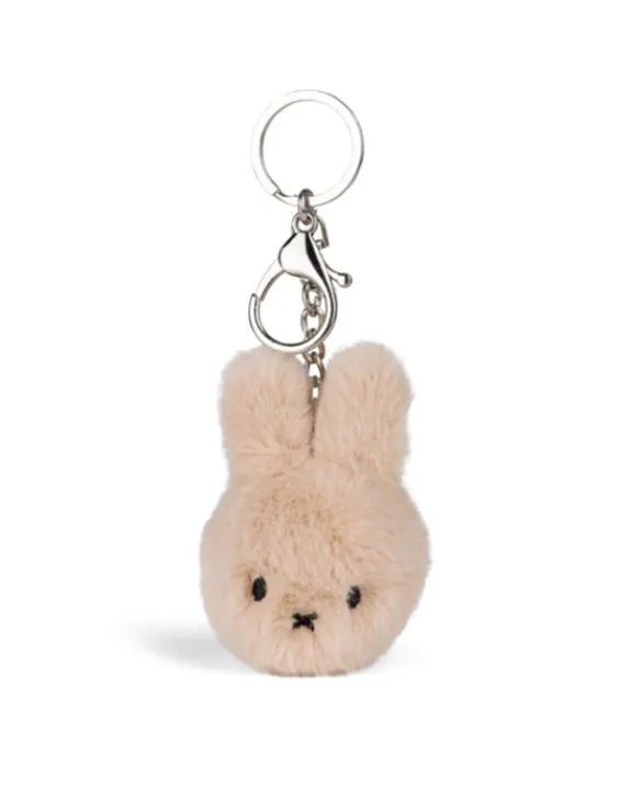 Bon Ton Toys - Miffy ECO Fuzzy Keychain Beige - 8cm | Keyrings & Bag Charms