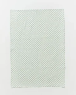 Bonnie and Neil - Tea Towel Tiny Checkers Powder Blue | Tableware
