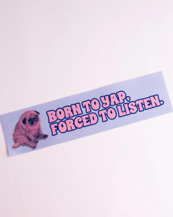 Carla Adams - Born to Yap Bumper Sticker | Stickers, Stationery & Scrapbooking