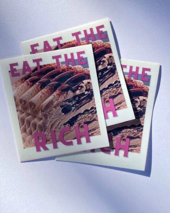 Carla Adams - Eat the Rich Sticker | Stickers, Stationery & Scrapbooking