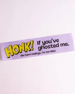 Carla Adams - Honk if You Ghosted Me Bumper Sticker | Stickers, Stationery & Scrapbooking