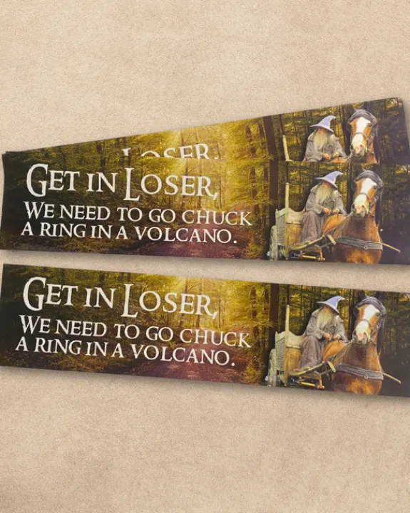 Carla Adams - LOTR Bumper Sticker | Keyrings & Bag Charms | Stickers, Stationery & Scrapbooking