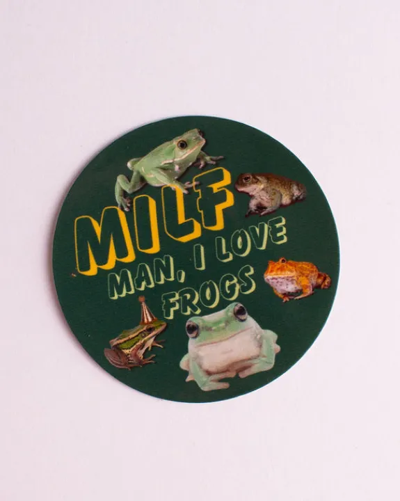 Carla Adams - Man I Love Frogs Sticker | Stickers, Stationery & Scrapbooking