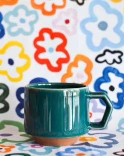 chips japan Stackable Mug - Dark Green | Mugs & Glasses | Tableware