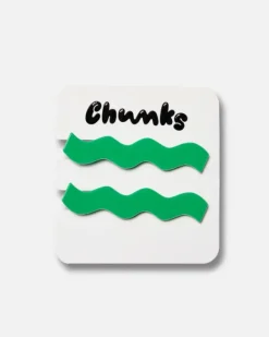 Chunks - Allie Clips in Kelly Green | Hair Accessories