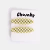 Chunks - Allie Clips in Oval Olive Check | Hair Accessories