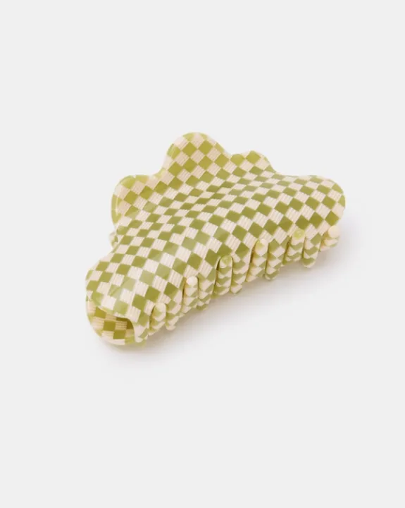 Chunks - Baby Nimbus Claw - Olive Check | Keyrings & Bag Charms | Hair Accessories