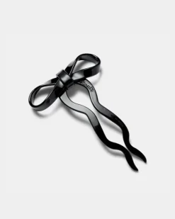Chunks - Bow Hairpin in Black - Small | Hair Accessories