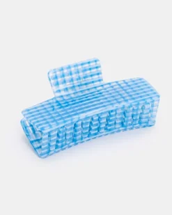 Chunks - Box Claw - Blue Lattice | Keyrings & Bag Charms | Hair Accessories