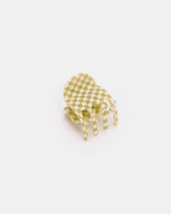 Chunks - Midi Ursa Claw - Olive Check | Hair Accessories