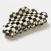 Chunks - Nimbus Claw in Black and White Checker | Hair Accessories