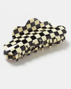 Chunks - Nimbus Claw in Black and White Checker | Hair Accessories