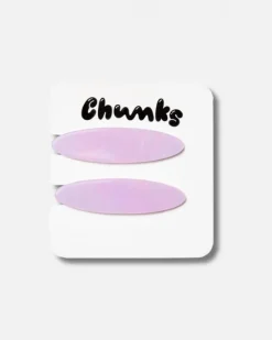 Chunks - Oval Allie Clips in Double Shimmer | Hair Accessories